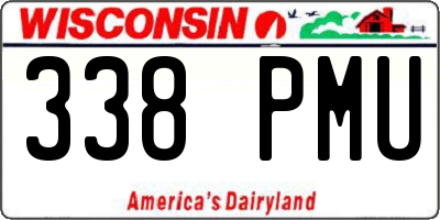 WI license plate 338PMU