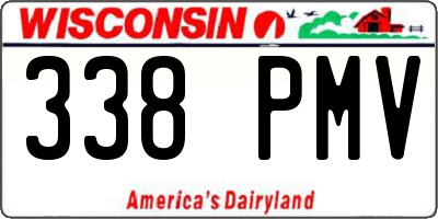 WI license plate 338PMV