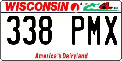 WI license plate 338PMX