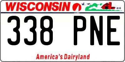 WI license plate 338PNE