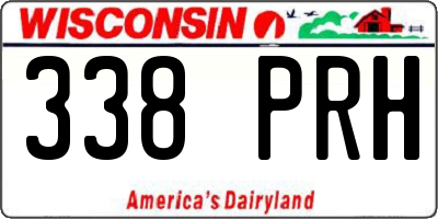 WI license plate 338PRH