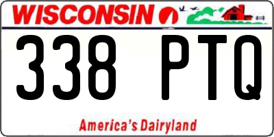 WI license plate 338PTQ