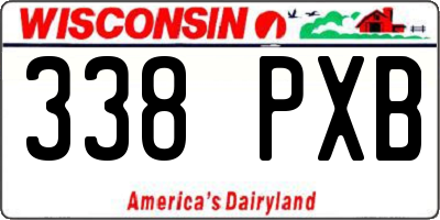 WI license plate 338PXB