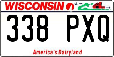 WI license plate 338PXQ