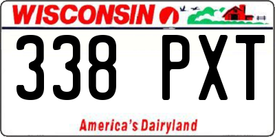 WI license plate 338PXT