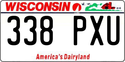 WI license plate 338PXU