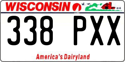 WI license plate 338PXX