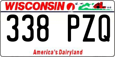 WI license plate 338PZQ