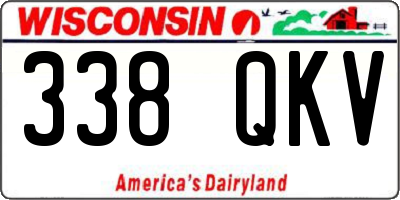 WI license plate 338QKV