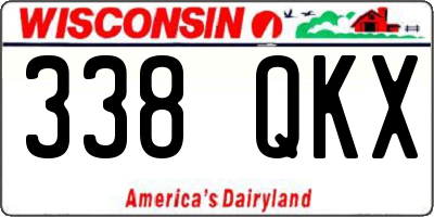 WI license plate 338QKX