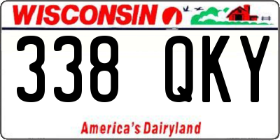 WI license plate 338QKY