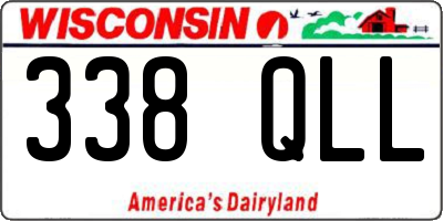 WI license plate 338QLL