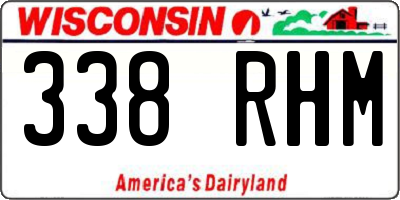 WI license plate 338RHM