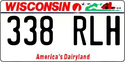 WI license plate 338RLH