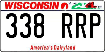 WI license plate 338RRP