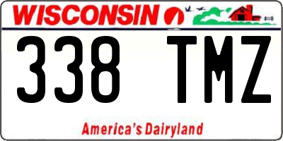 WI license plate 338TMZ