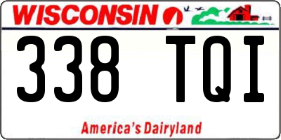 WI license plate 338TQI