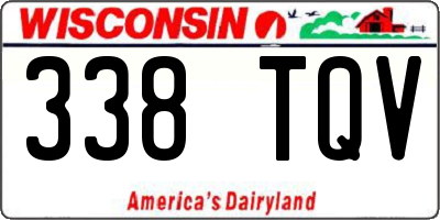 WI license plate 338TQV