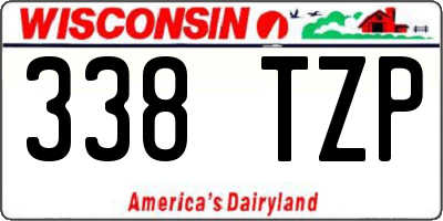 WI license plate 338TZP