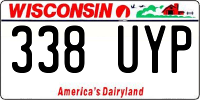 WI license plate 338UYP