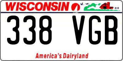 WI license plate 338VGB