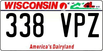 WI license plate 338VPZ