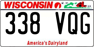 WI license plate 338VQG