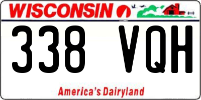WI license plate 338VQH