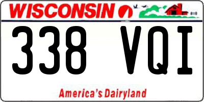 WI license plate 338VQI