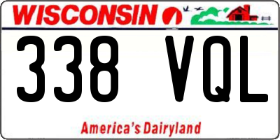 WI license plate 338VQL
