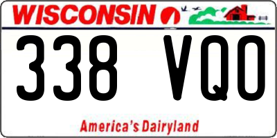 WI license plate 338VQO