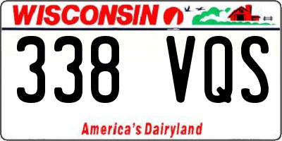 WI license plate 338VQS