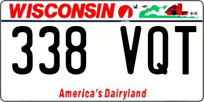 WI license plate 338VQT