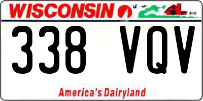 WI license plate 338VQV
