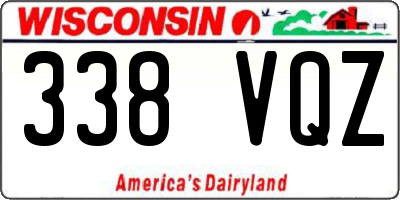 WI license plate 338VQZ