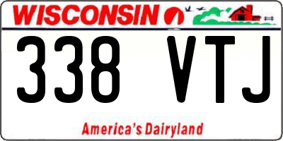WI license plate 338VTJ