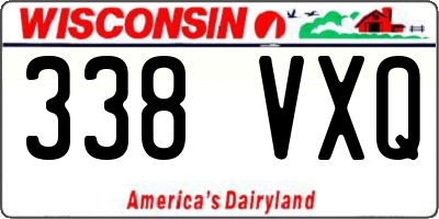 WI license plate 338VXQ
