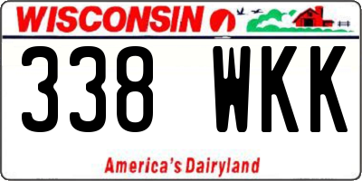 WI license plate 338WKK