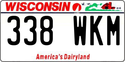 WI license plate 338WKM