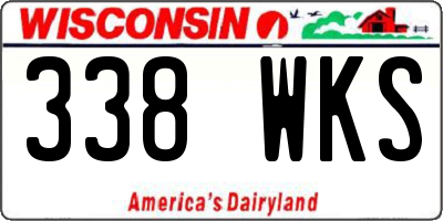 WI license plate 338WKS