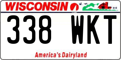 WI license plate 338WKT