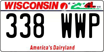 WI license plate 338WWP