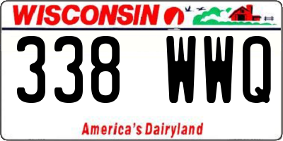 WI license plate 338WWQ