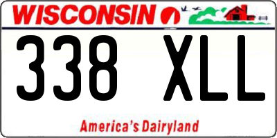 WI license plate 338XLL