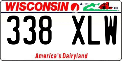 WI license plate 338XLW