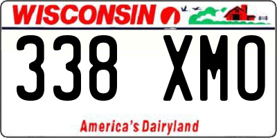 WI license plate 338XMO