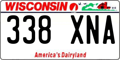 WI license plate 338XNA