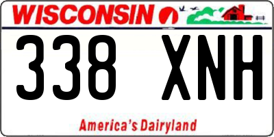 WI license plate 338XNH