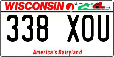 WI license plate 338XOU