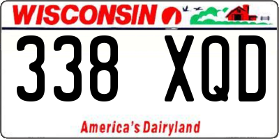 WI license plate 338XQD
